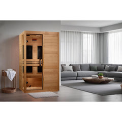 Dynamic 2 Person "Lucca" Infrared Sauna Low EMF with Canadian Hemlock - DYN-6215-05 - The Home Selection