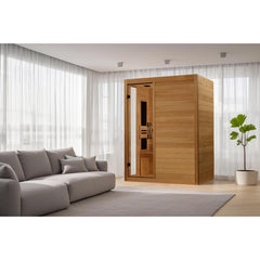 Dynamic 3 person "Toscana Elite" Infrared Sauna Ultra Low EMF with Canadian Hemlock - DYN-6315-05 Elite - The Home Selection