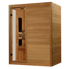 Dynamic 3 person "Toscana" Infrared Sauna Low EMF with Canadian Hemlock - DYN-6315-05 - The Home Selection