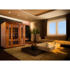 Dynamic 4 Person "Bergamo Elite" Infrared Sauna Ultra Low EMF with Canadian Hemlock - DYN-6440-01 Elite - The Home Selection
