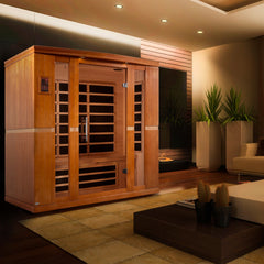 Dynamic 4 Person "Bergamo Elite" Infrared Sauna Ultra Low EMF with Canadian Hemlock - DYN-6440-01 Elite - The Home Selection