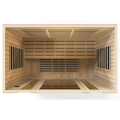 Dynamic 4 Person "Bergamo Elite" Infrared Sauna Ultra Low EMF with Canadian Hemlock - DYN-6440-01 Elite - The Home Selection