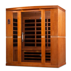 Dynamic 4 Person "Bergamo Elite" Infrared Sauna Ultra Low EMF with Canadian Hemlock - DYN-6440-01 Elite - The Home Selection