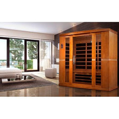 Dynamic 4 Person "Bergamo Elite" Infrared Sauna Ultra Low EMF with Canadian Hemlock - DYN-6440-01 Elite - The Home Selection