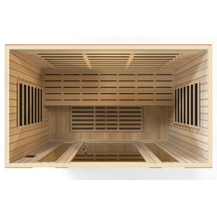 Dynamic 4 Person "Bergamo Elite" Infrared Sauna Ultra Low EMF with Canadian Hemlock - DYN-6440-01 Elite - The Home Selection