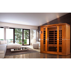 Dynamic 4 Person "Bergamo Elite" Infrared Sauna Ultra Low EMF with Canadian Hemlock - DYN-6440-01 Elite - The Home Selection