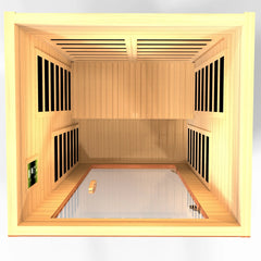 Dynamic "Avila" FAR Infrared Sauna with Hemlock Wood, Low EMF 2-Person - DYN-6103-01 - The Home Selection