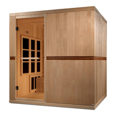 Dynamic "Catalonia" Infrared Sauna with Hemlock Wood, Ultra Low EMF 8-Person - GDI-6880-02 - The Home Selection