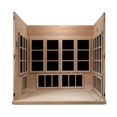 Dynamic "Catalonia" Infrared Sauna with Hemlock Wood, Ultra Low EMF 8-Person - GDI-6880-02 - The Home Selection