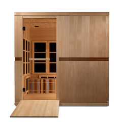 Dynamic "Catalonia" Infrared Sauna with Hemlock Wood, Ultra Low EMF 8-Person - GDI-6880-02 - The Home Selection