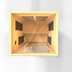 Dynamic Cordoba 2-person Low EMF (Under 8MG) FAR Infrared Sauna (Canadian Hemlock) - DYN-6203-01 - The Home Selection