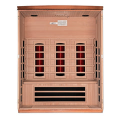 Dynamic Lugano 3-Person Full Spectrum Near Zero EMF (Under 2MG) FAR Infrared Sauna (Canadian Hemlock) - DYN-6336-03 FS - The Home Selection
