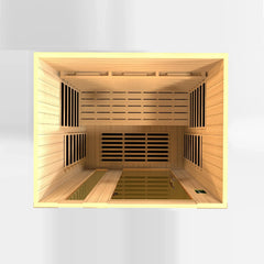 Dynamic Lugano 3-Person Full Spectrum Near Zero EMF (Under 2MG) FAR Infrared Sauna (Canadian Hemlock) - DYN-6336-03 FS - The Home Selection