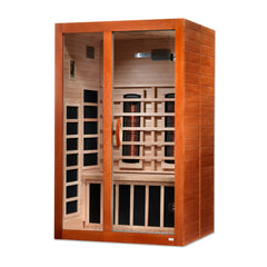 Dynamic Santiago 2-Person Full Spectrum Near Zero EMF (Under 2MG) FAR Infrared Sauna (Canadian Hemlock) - DYN-6209-03 FS - The Home Selection