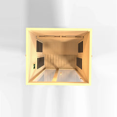 Dynamic Santiago 2-Person Full Spectrum Near Zero EMF (Under 2MG) FAR Infrared Sauna (Canadian Hemlock) - DYN-6209-03 FS - The Home Selection