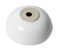 Alfi White 15  Round Vessel Bowl Above Mount Ceramic Sink - ABC905