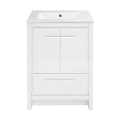 Swiss Madison Virage 24 in. White Bathroom Vanity With Ceramic Sink Top - SM-BV730W