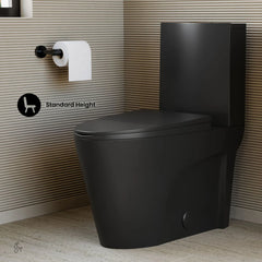 Swiss Madison St. Tropez Two-Piece 12" Rough-in 1.1/1.6 GPF Dual Top Flush Elongated Toilet - SM-2T254