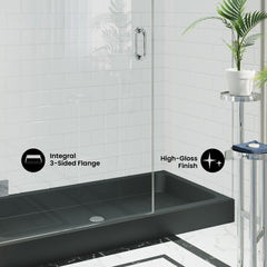 Swiss Madison Voltaire 60" x 32" Center Drain, Shower Base - SM-SB5 - The Home Selection