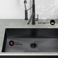 Swiss Madison Rivage 32" x 19" Single Basin, Undermount Kitchen Sink - SM-KU701