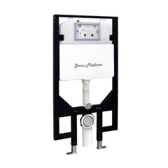 Swiss Madison Ivy Wall-Hung Toilet Bundle 0.8/1.6 GPF Dual Flush with White Flush Plate - SM-WT0901