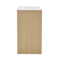 Swiss Madison Virage 24 in. Brown Oak Bathroom Vanity With Ceramic Sink Top - SM-BV730LK - The Home Selection
