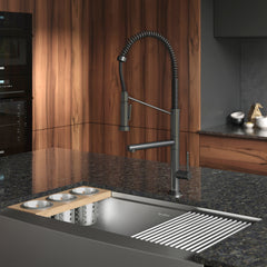 Swiss Madison Novuet Single Handle, Pull-Down Kitchen Faucet with Pot Filler SM-KF74