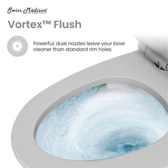 Swiss Madison St. Tropez One-Piece Elongated Toilet Vortex™ Dual-Flush 1.1/1.6 gpf - SM-1T254