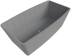 Alfi 71  Solid Concrete Rectangular Freestanding Bathtub - ABCO71TUB