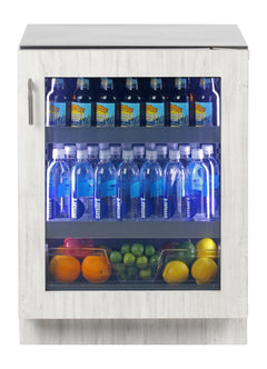Sapphire Series 5, 24"W, Glass Door, Indoor, ADA Height, Commercial or Residential Refrigerator - SBCR24