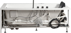 EAGO 6 ft Acrylic White Rectangular Whirlpool Bathtub w Fixtures - AM154ETL-R6