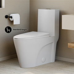 Swiss Madison St. Tropez One-Piece Elongated Toilet Vortex™ Dual-Flush 1.1/1.6 gpf - SM-1T254