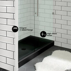 Swiss Madison Voltaire 60 x 30 Single-Threshold, Center Drain, Shower Base - SM-SB518 - The Home Selection
