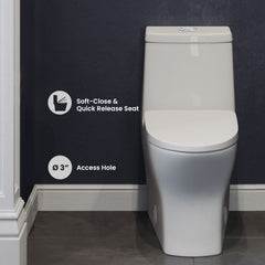 Swiss Madison Sublime II One-Piece Round Toilet Dual-Flush 1.1/1.6 gpf - SM-1T257