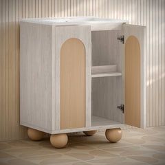 Swiss Madison Plaisir II 24" Freestanding Bathroom Vanity with 3-Hole Centerset Sink Top - SM-BV0701