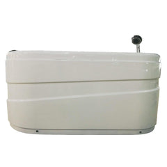 EAGO 57'' White Acrylic Jetted Whirlpool Bathtub W/ Fixtures - AM175-R - The Home Selection