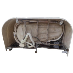 EAGO 57'' White Acrylic Jetted Whirlpool Bathtub W/ Fixtures - AM175-R - The Home Selection