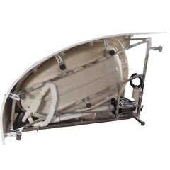 EAGO 59" Single Person Corner White Acrylic Whirlpool Bath Tub - AM161-L - The Home Selection