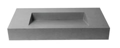 Alfi 40  Solid Concrete Rectangular Countertop Sink - ABCO40R