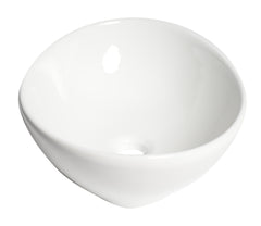 Alfi White 16  Egg Shape Above Mount Ceramic Sink - ABC913