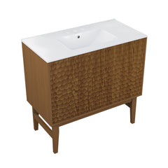 Swiss Madison Bosse 36" Freestanding Bathroom Vanity with 3-Hole Widespread Sink Top - SM-BV8802
