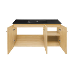 Swiss Madison Classe 48" Wall-Mounted Bathroom Vanity with Black Sink Top - SM-BV2807
