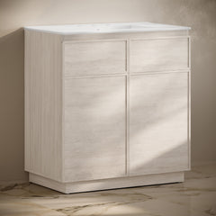 Swiss Madison St. Tropez 36" Freestanding Bathroom Vanity with 3-Hole Widespread Sink Top - SM-BV0802
