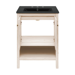 Swiss Madison Chateau 24" Freestanding Bathroom Vanity with Black 3-Hole Widespread Sink Top - SM-BV0601