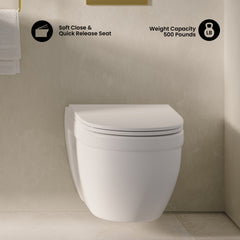 Swiss Madison Ivy Wall-Hung Elongated Toilet Bowl - SM-WT450 - The Home Selection