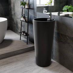 Swiss Madison Monaco Circular Basin Pedestal Sink - SM-PS307 - The Home Selection