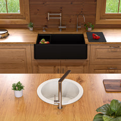 Alfi 33  Granite Composite Single Bowl Drop In Farm Sink with Accessories - AB33FARM