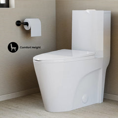 Swiss Madison St. Tropez One-Piece Elongated Toilet Vortex™ Dual-Flush 1.1/1.6 gpf - SM-1T254