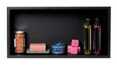 Alfi 24 x 12 Horizontal Single Shelf Bath Shower Niche - Black Matte