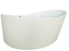 EAGO 66  Round Free Standing Acrylic Air Bubble Bathtub - AM2130